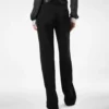 Sharp Grain De Poudre Relaxed Pleated Straight Pants Sharp Grain De Poudre Relaxed Pleated Straight Pants