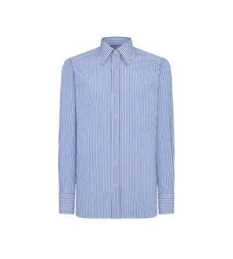 Slim fit overhemd met lichte batonstrepen