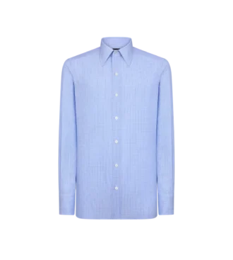 Slim fit overhemd met twillruit