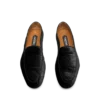 Slippers van gestempeld krokodillenfluweel Slippers van gestempeld krokodillenfluweel