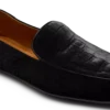 Slippers van gestempeld krokodillenfluweel Slippers van gestempeld krokodillenfluweel
