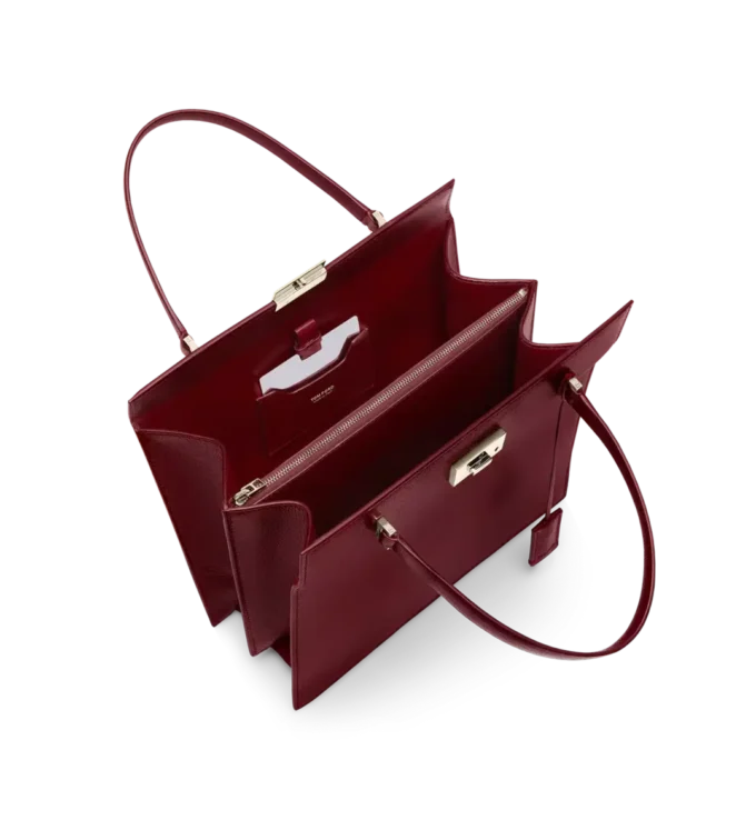 Soepel generfd leer Jean Top Handle Soepel generfd leer Jean Top Handle