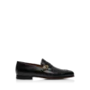 Soepele generfde lederen Gigi Twisted Band Buckle Loafer Soepele generfde lederen Gigi Twisted Band Buckle Loafer