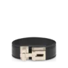 Soepele T-sluiting armband van generfd leer Soepele T-sluiting armband van generfd leer