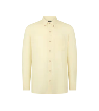 Soepelvallend slim fit overhemd van gabardine