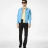 Blouson met kraag van kasjmier suède Blouson met kraag van kasjmier suède