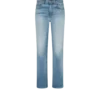 Stonewashed denim broek met rechte pijpen Stonewashed denim broek met rechte pijpen