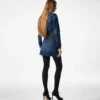 Stonewashed denim minirok Stonewashed denim minirok