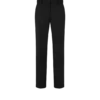 Strakke officiersbroek van wolgabardine met biezen Strakke officiersbroek van wolgabardine met biezen