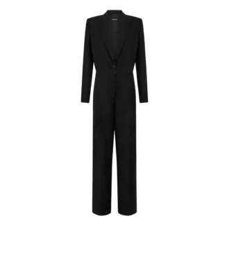 Strakke wollen smoking jumpsuit