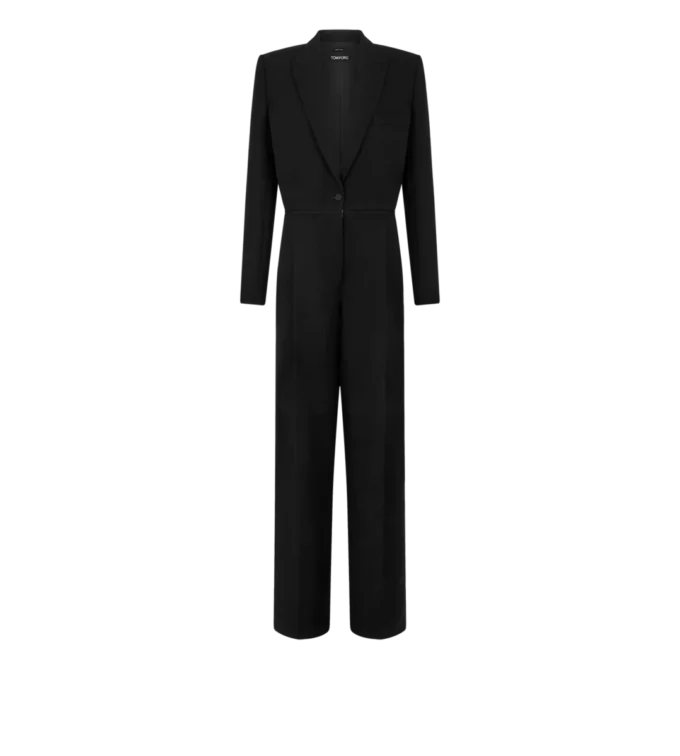 Strakke wollen smoking jumpsuit Strakke wollen smoking jumpsuit