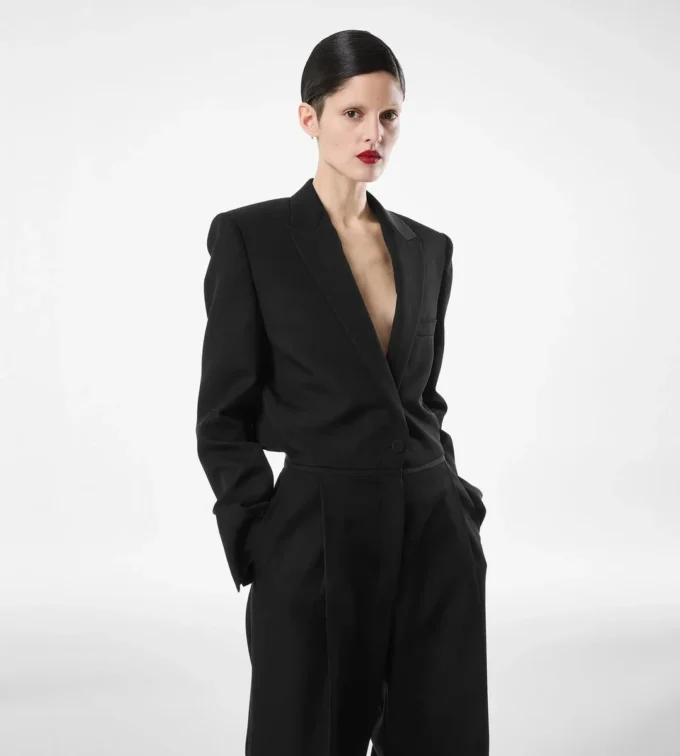 Strakke wollen smoking jumpsuit Strakke wollen smoking jumpsuit