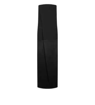 Strakke wollen strapless avondjurk