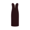 Strapless fluwelen cocktailjurk Strapless fluwelen cocktailjurk