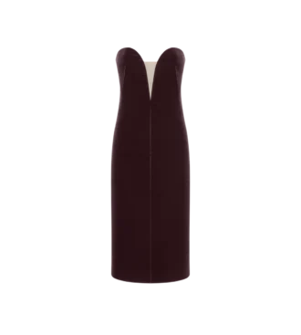 Strapless fluwelen cocktailjurk Strapless fluwelen cocktailjurk