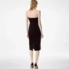 Strapless fluwelen cocktailjurk Strapless fluwelen cocktailjurk