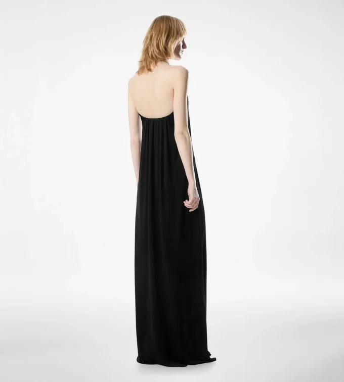 Strapless gedrapeerde avondjurk Strapless gedrapeerde avondjurk
