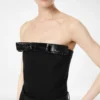 Strapless top met strikdetail Strapless top met strikdetail