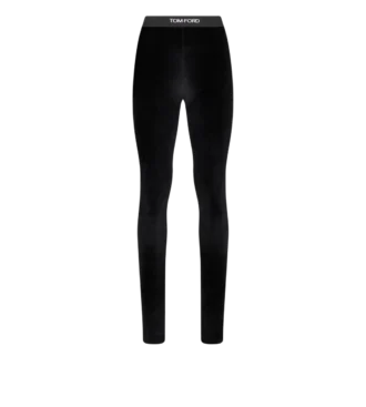 Stretch glanzende velours signature legging Stretch glanzende velours signature legging