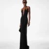 Stretch Jersey avondjurk met diepe V-hals Stretch Jersey avondjurk met diepe V-hals