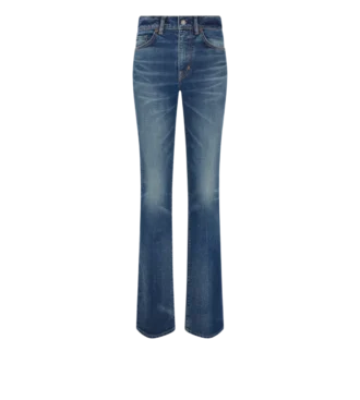 Stretch Raw Denim Flared Pants Stretch Raw Denim Flared Pants
