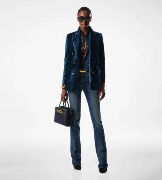 Stretch Raw Denim Flared Pants Stretch Raw Denim Flared Pants
