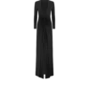 Stretch Sable’ Jersey avondjurk met diepe V-hals