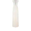 Stretch Sable’ Jersey avondjurk met diepe V-hals