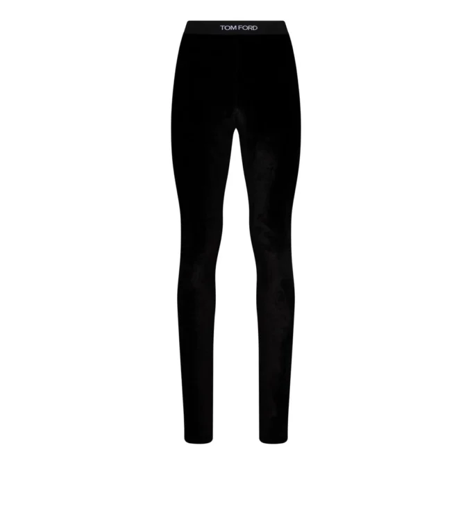 Stretch Velvet Signature Leggings