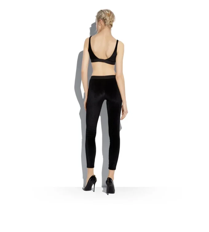 Stretch Velvet Signature Leggings