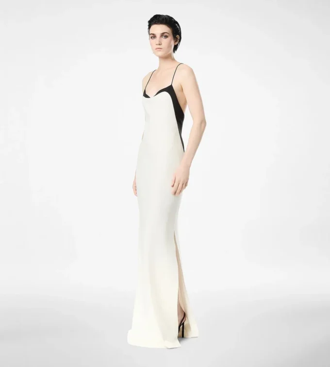 Stretch zijden camisole avondjurk Stretch zijden camisole avondjurk