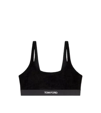 Stretchfluwelen bralette