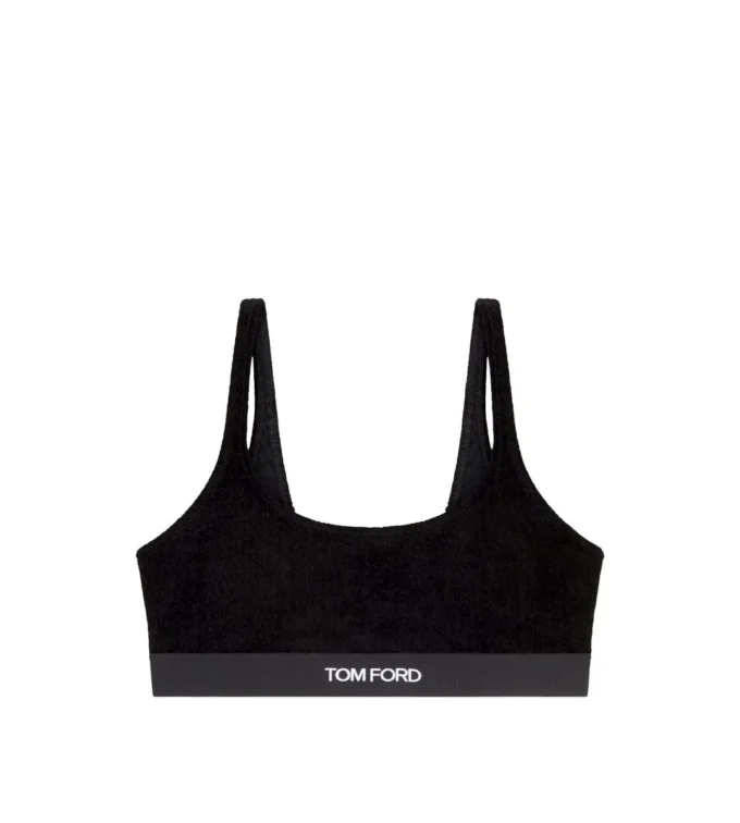 Stretchfluwelen bralette