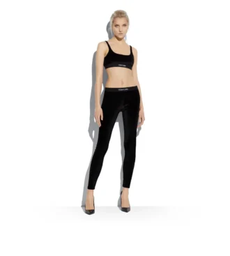Stretchfluwelen bralette