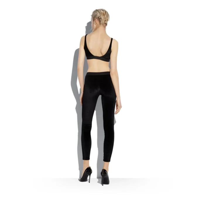 Stretchfluwelen bralette