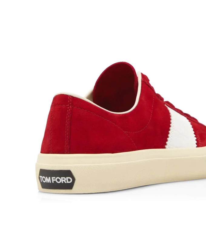 Suède en bedrukte alligator Cambridge sneaker Suède en bedrukte alligator Cambridge sneaker