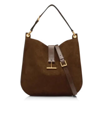 Suède en glad leer Tara Large Crossbody