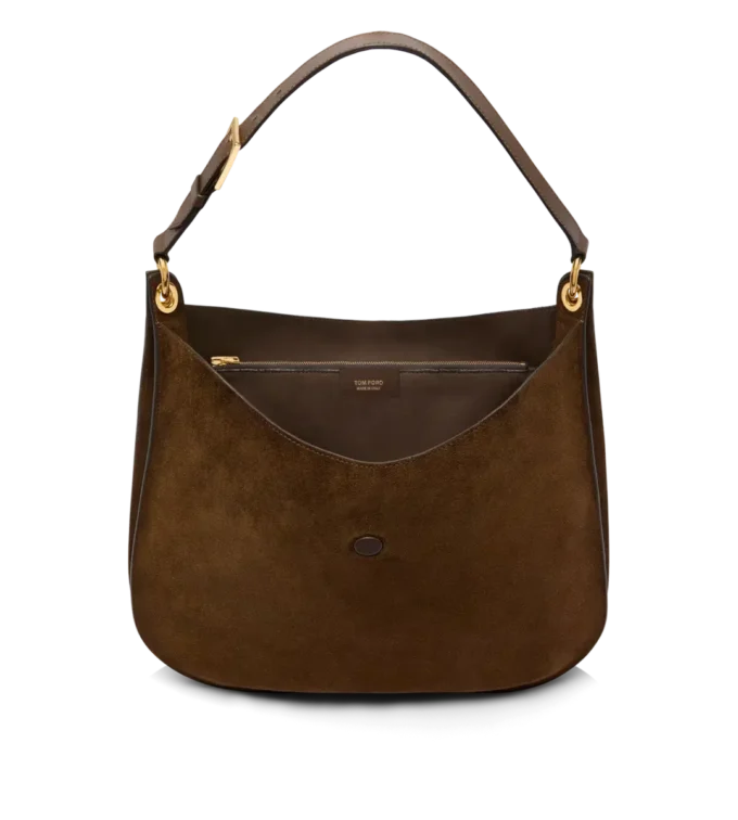 Suède en glad leer Tara Large Crossbody Suède en glad leer Tara Large Crossbody