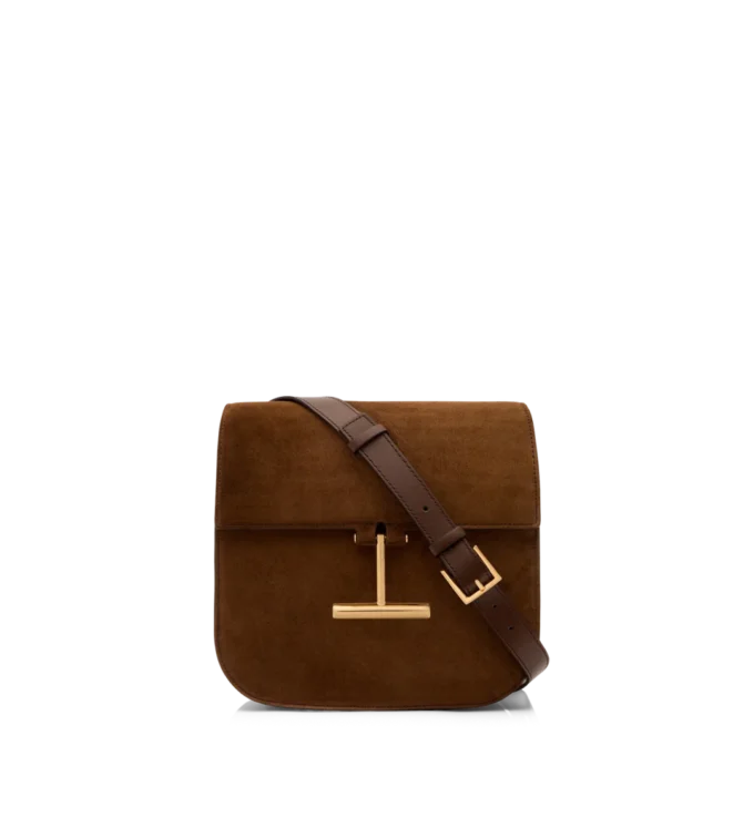 Suède en leer Tara mini crossbody Suède en leer Tara mini crossbody