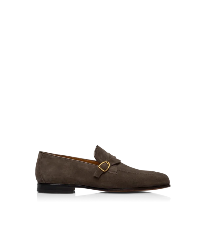 Suède Gigi Twisted Band Buckle Loafer Suède Gigi Twisted Band Buckle Loafer