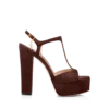 Suède leren Angelina platform sandalen