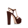 Suède leren Angelina platform sandalen