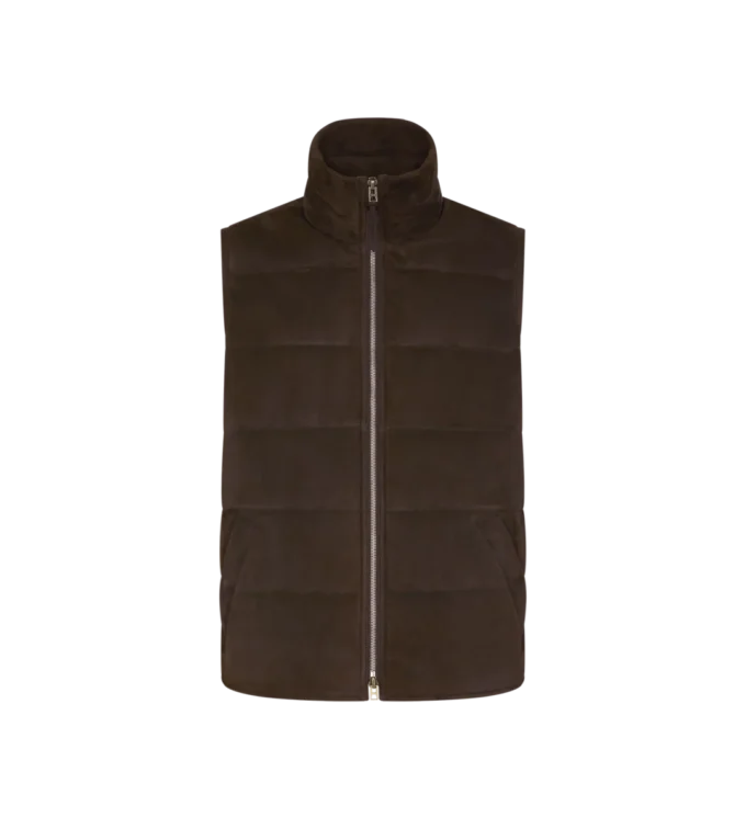 Suède lichtgevulde gilet