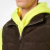 Suède lichtgevulde gilet