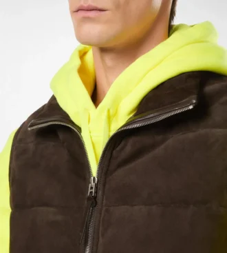 Suède lichtgevulde gilet