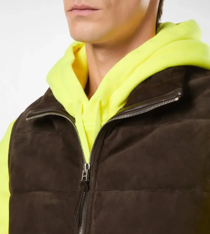 Suède lichtgevulde gilet