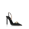 Supple Grain Leather T Latch Slingback Supple Grain Leather T Latch Slingback