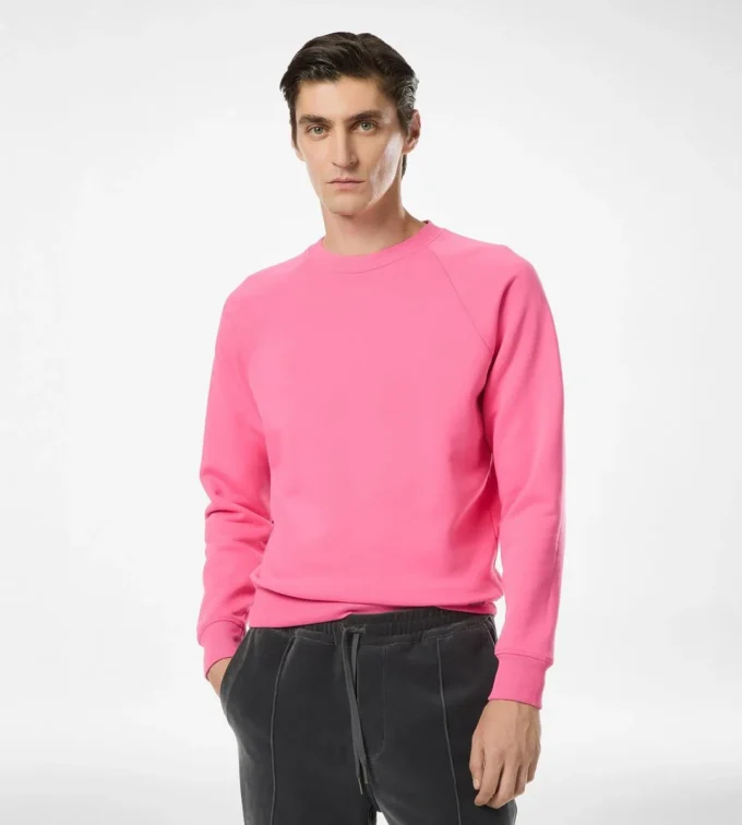 Sweatshirt met ronde hals van biologisch katoen