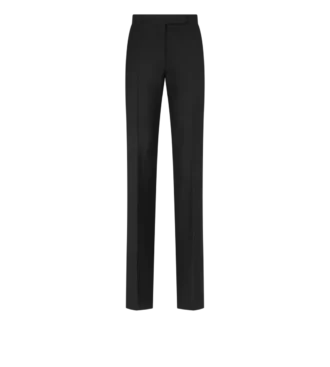 Tailored smokingbroek van wol-zijde mix