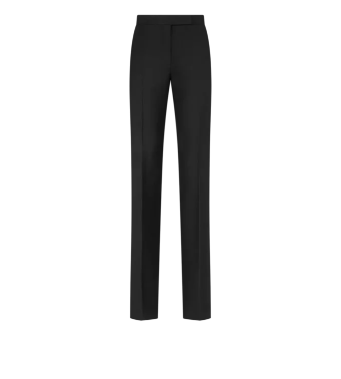 Tailored smokingbroek van wol-zijde mix Tailored smokingbroek van wol-zijde mix